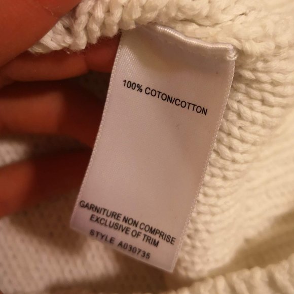 J. Crew White Fisherman's Sweater - Picture 5 of 5